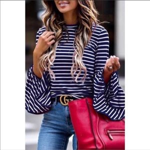 Bell sleeve top